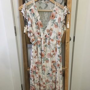 - Soft pink flowy dress -